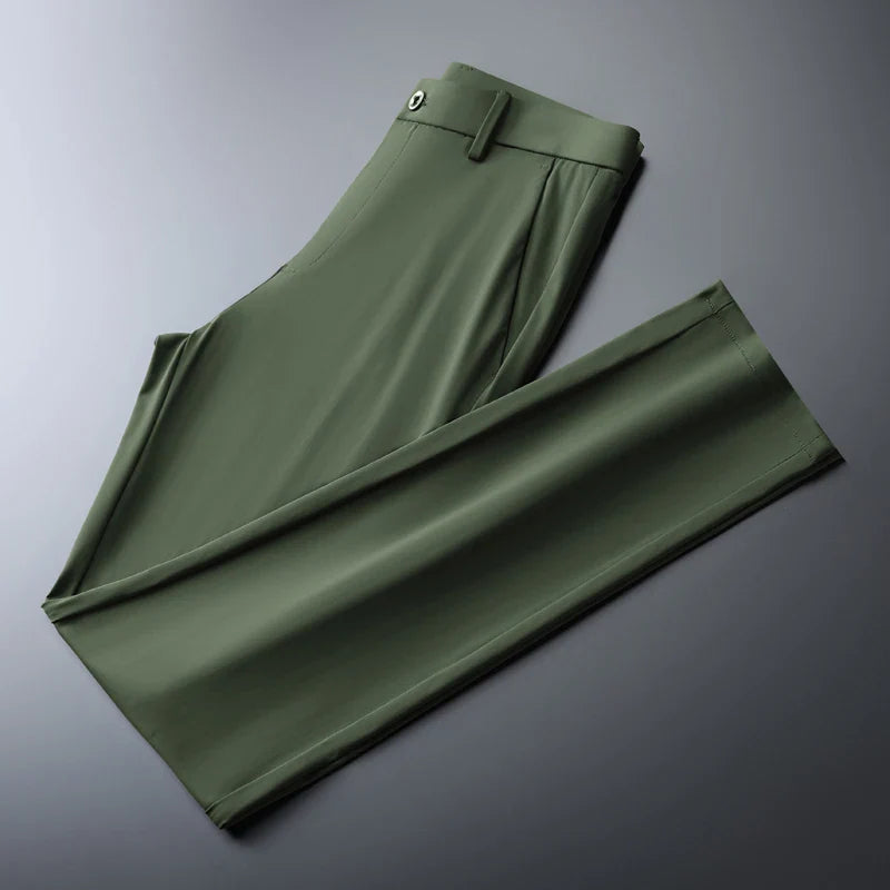 Stretchhose - Schmale Passform Hose Mit Knopfverschluss