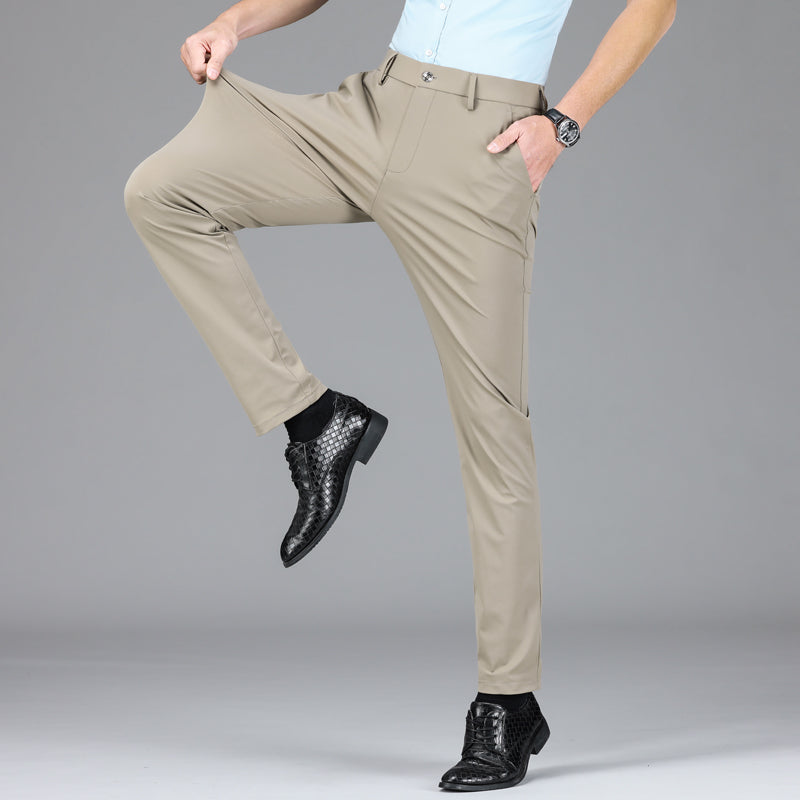 Stretchhose - Schmale Passform Hose Mit Knopfverschluss