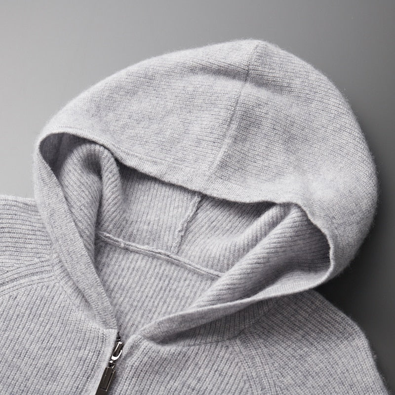 Hoodie mit Reissverschluss - Schlichtes Kapuzendesign