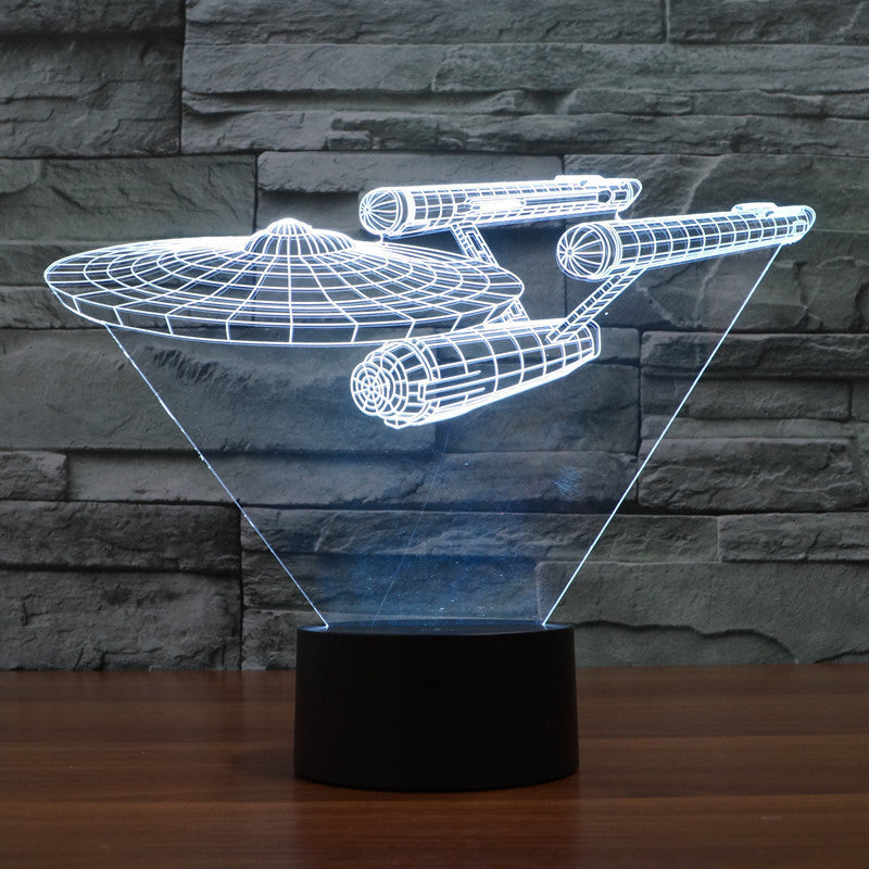 Star Trek Nachtleuchte Hologramm Optik | Einzigartig für Star Trek Fans