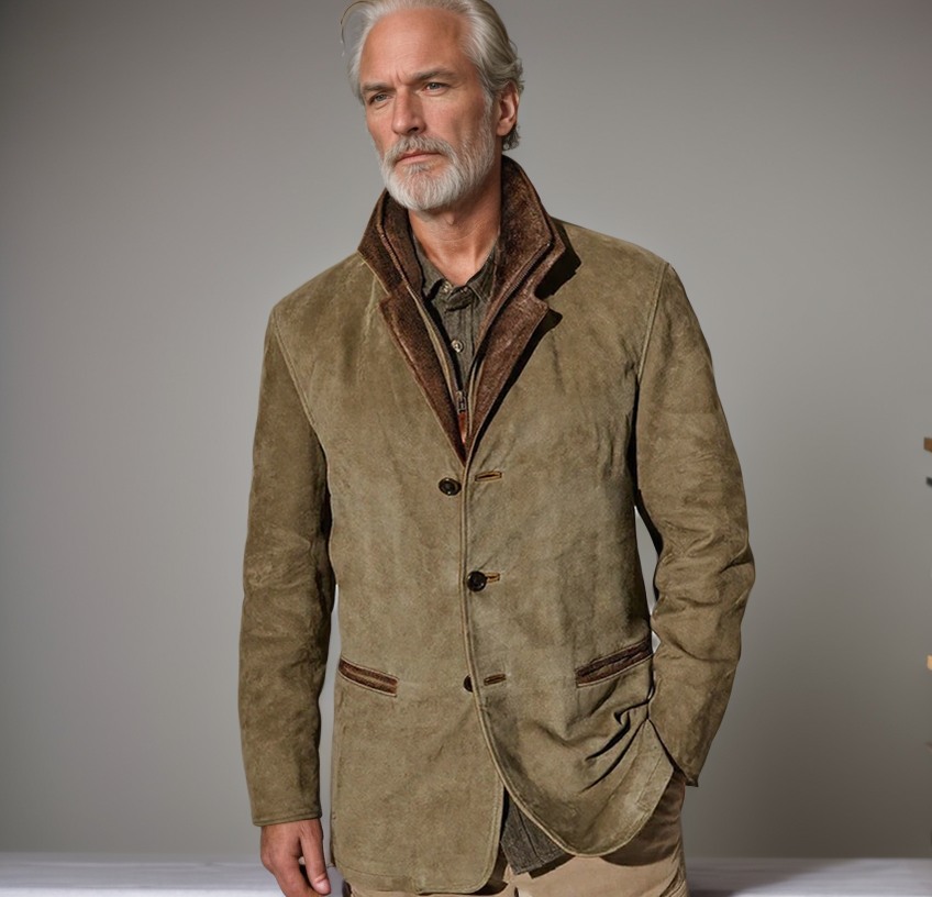 Sakko Jacke Herren - Freizeitstil mit Stehkragen