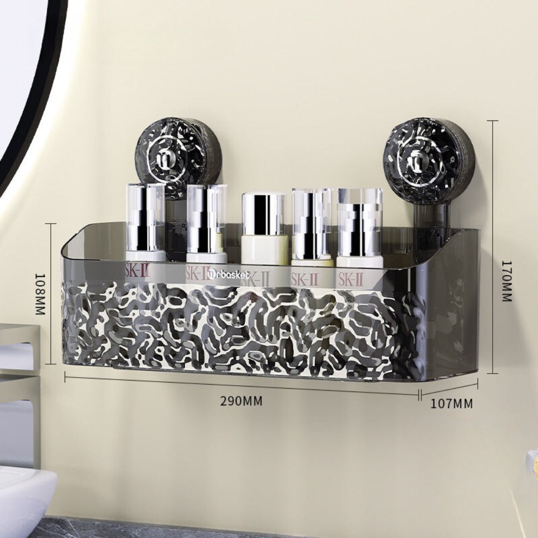 Saugnapf Badezimmer Regal | Ohne Bohren Wasserfest Stabile Aufbewahrung