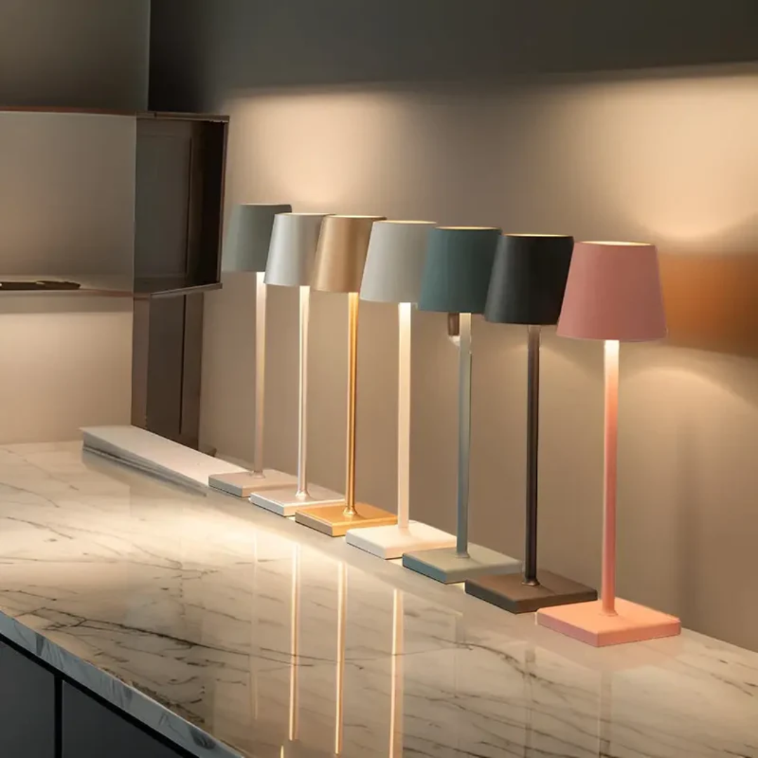 Kabellose LED Tischlampe Skandinavisch | Lampe Dimmbar