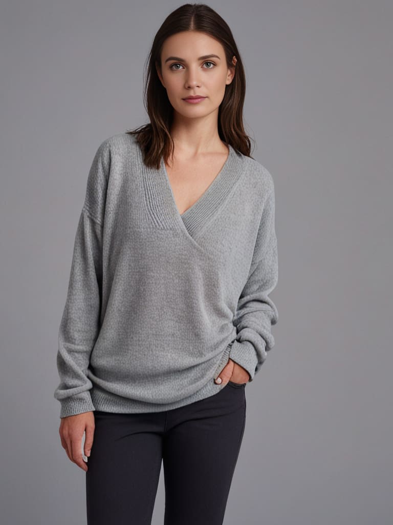 Pullover Sweater | Locker V Ausschnitt
