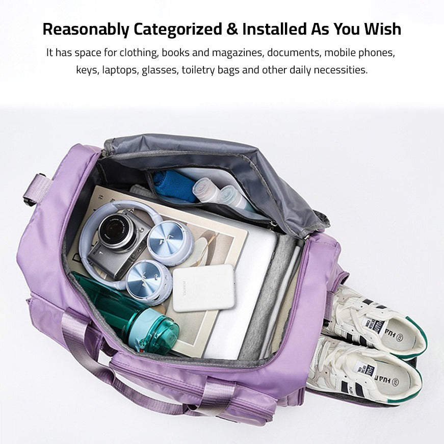 Reise Sporttasche Mit Schuhfach | Mehrere Fächer Leicht Wasserabweisend