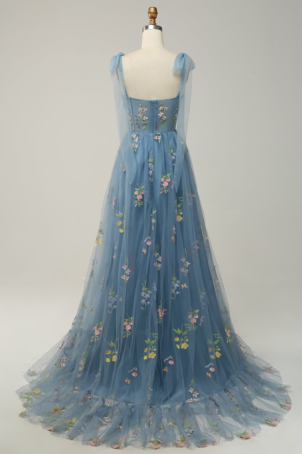 Damen Elegante Blumen Maxi Kleid