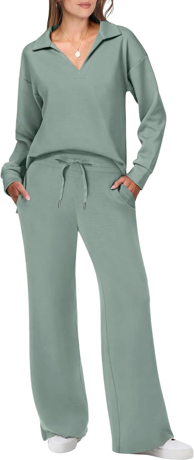 Zweiteiliges Set | Pullover Und Weiter Hose
