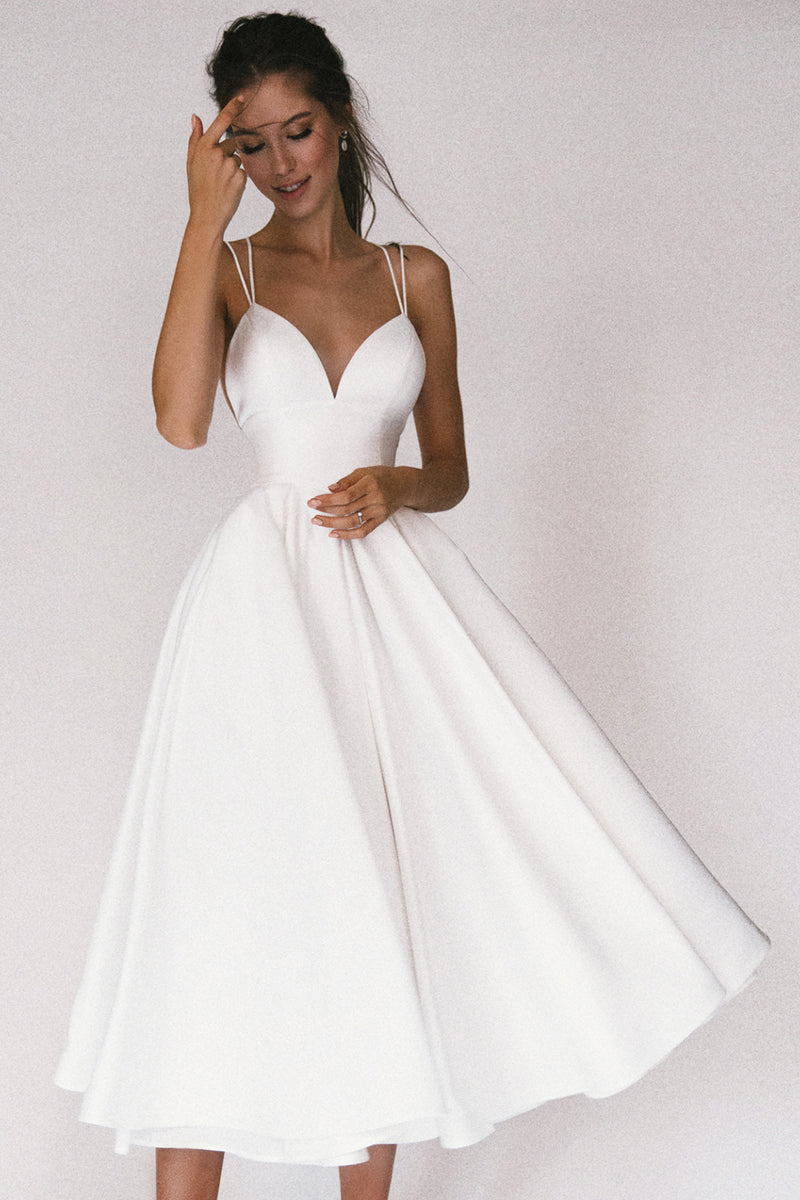 Damen Elegante Cocktail Midi Kleid