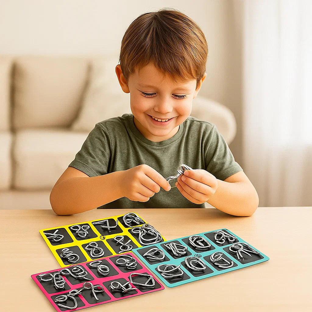 Kinder Knobel Puzzles | Logikrätsel Set Für Konzentration Geduld Und Problemlösung