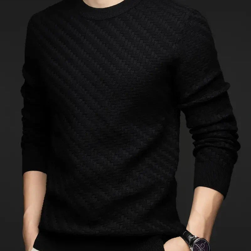 Pullover | Rundhals mit Strukturmuster