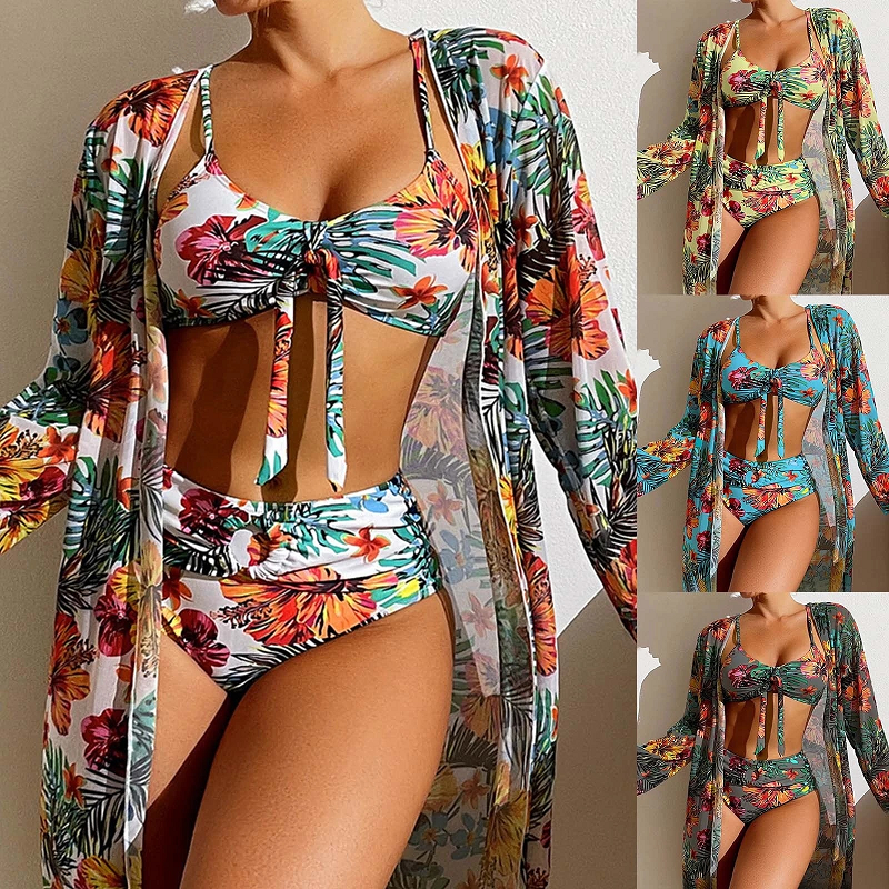 Damen Hoher Taille Bikini Set
