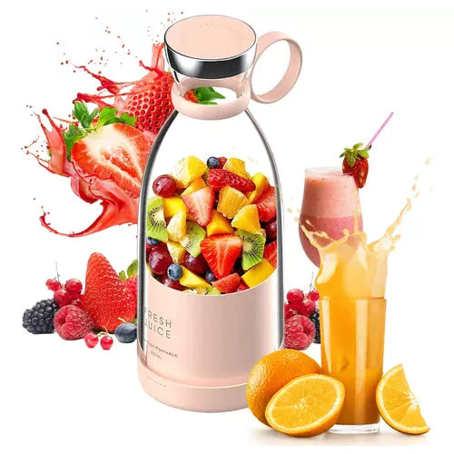 Tragbarer Smoothie Mixer | Kompakter Mixer Mit Fruchtbehälter Und Trinkverschluss