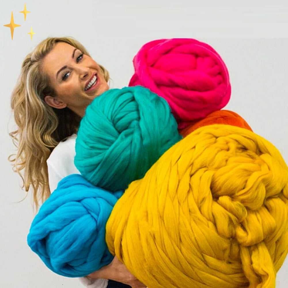 XXL Strickgarn Chunky Decken | Weich Vielseitig 1000g