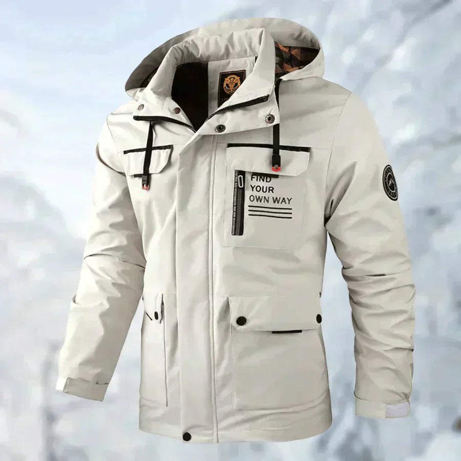 Winterjacke - Kapuze und Mehrfach-Taschen