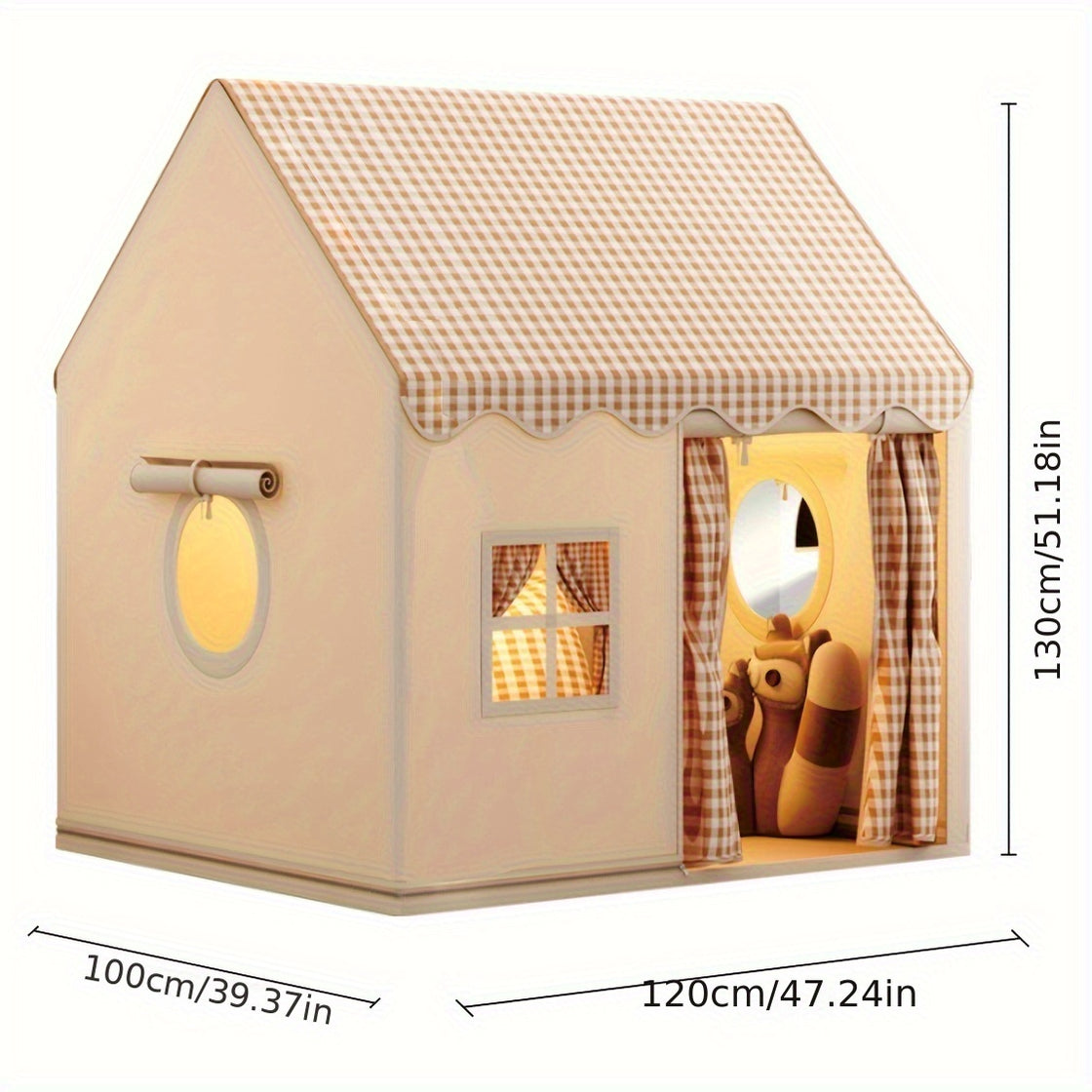 Kinder Spielhaus Indoor | Bunt Leicht Aufbaubar Für Fantasievolles Spiel