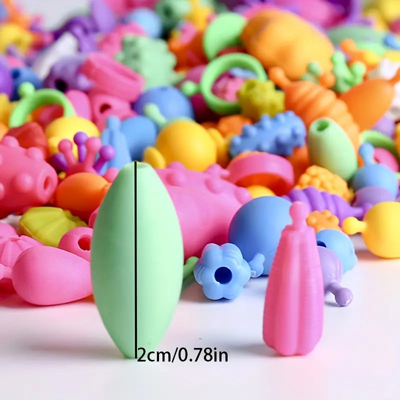 Schmuck Bastelset Für Kinder | Steckperlen Zum Gestalten Von Ketten Und Armbändern