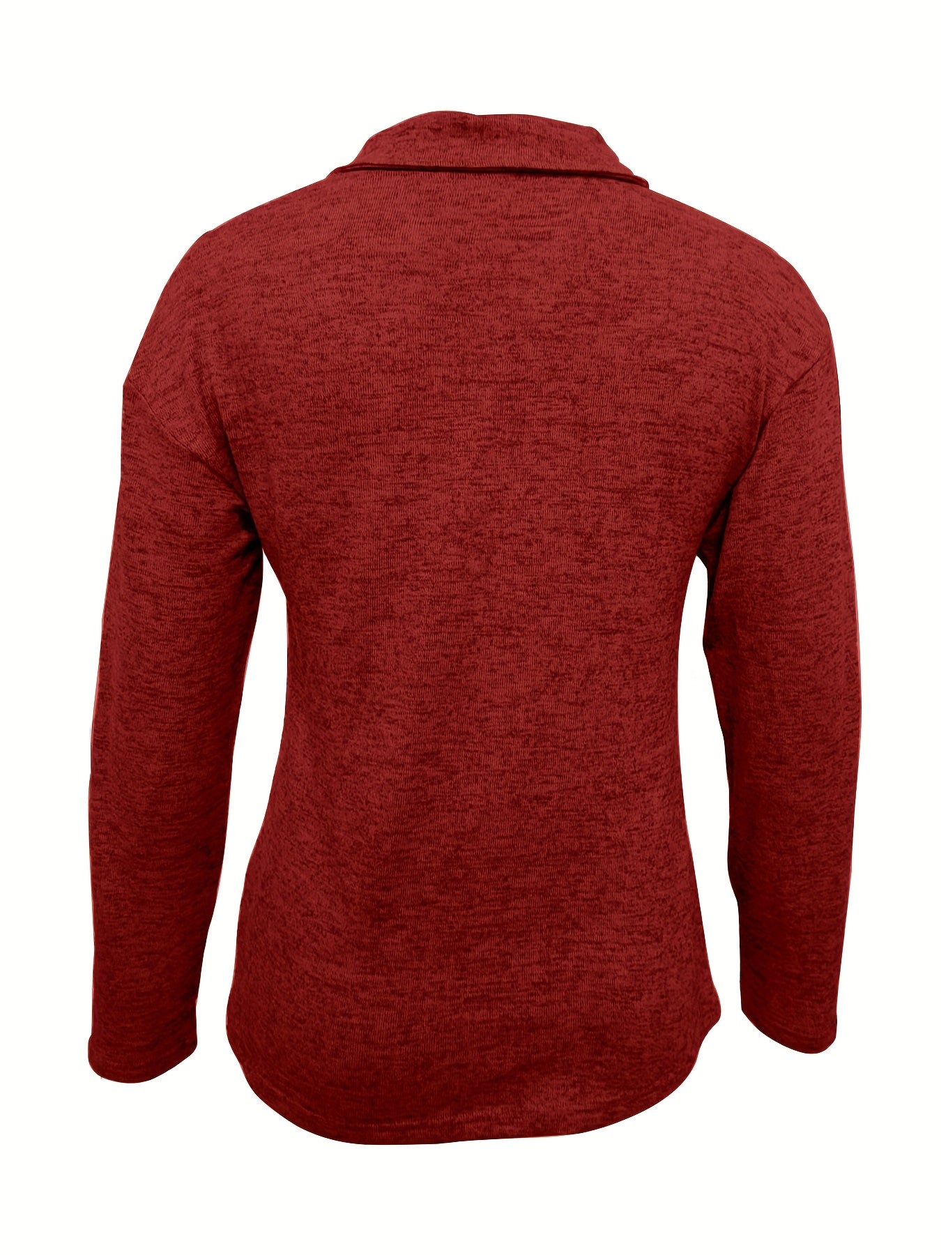 Langarmshirt Mit Reißverschluss - Moderner Stehkragen