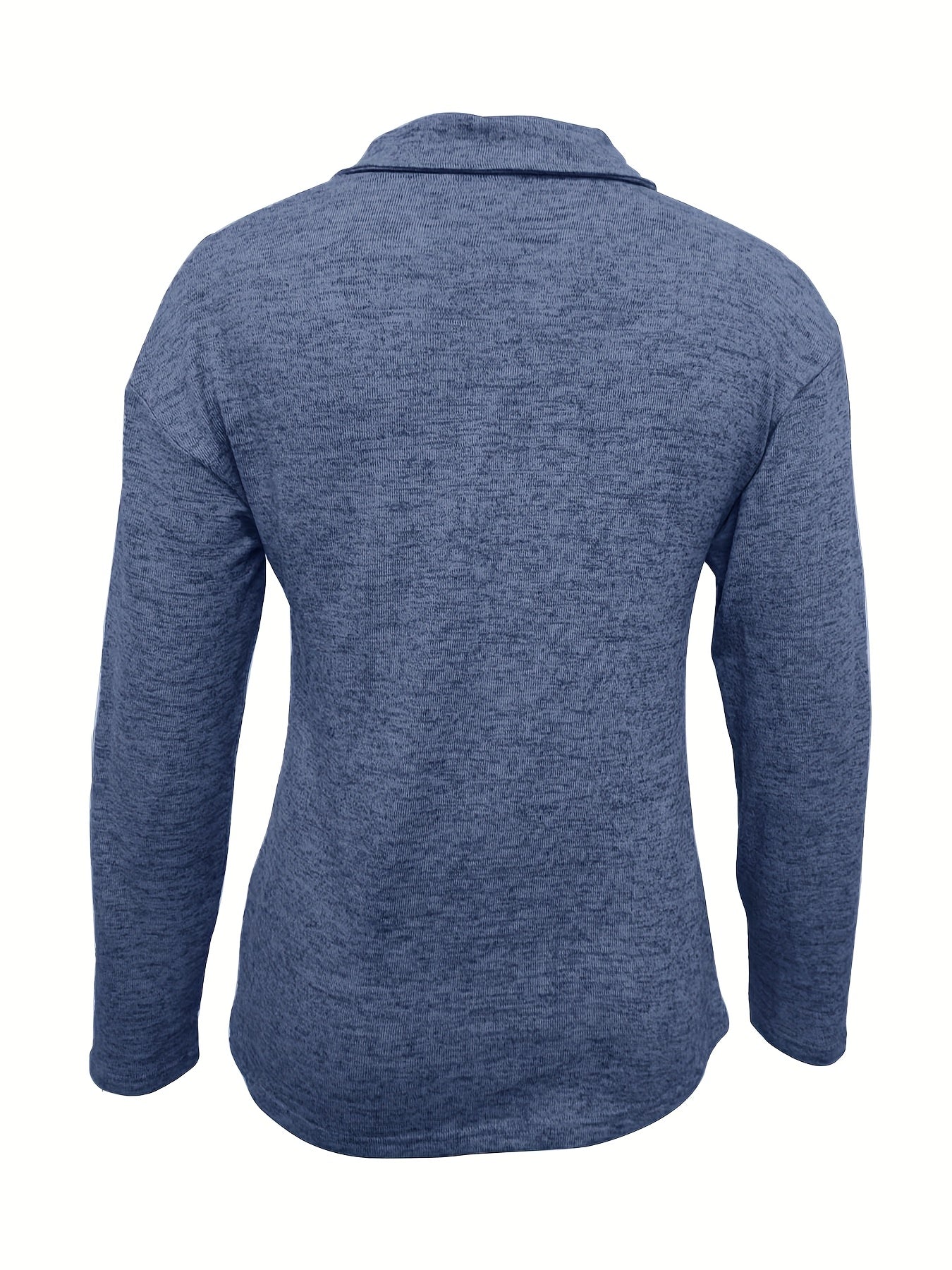Langarmshirt Mit Reißverschluss - Moderner Stehkragen