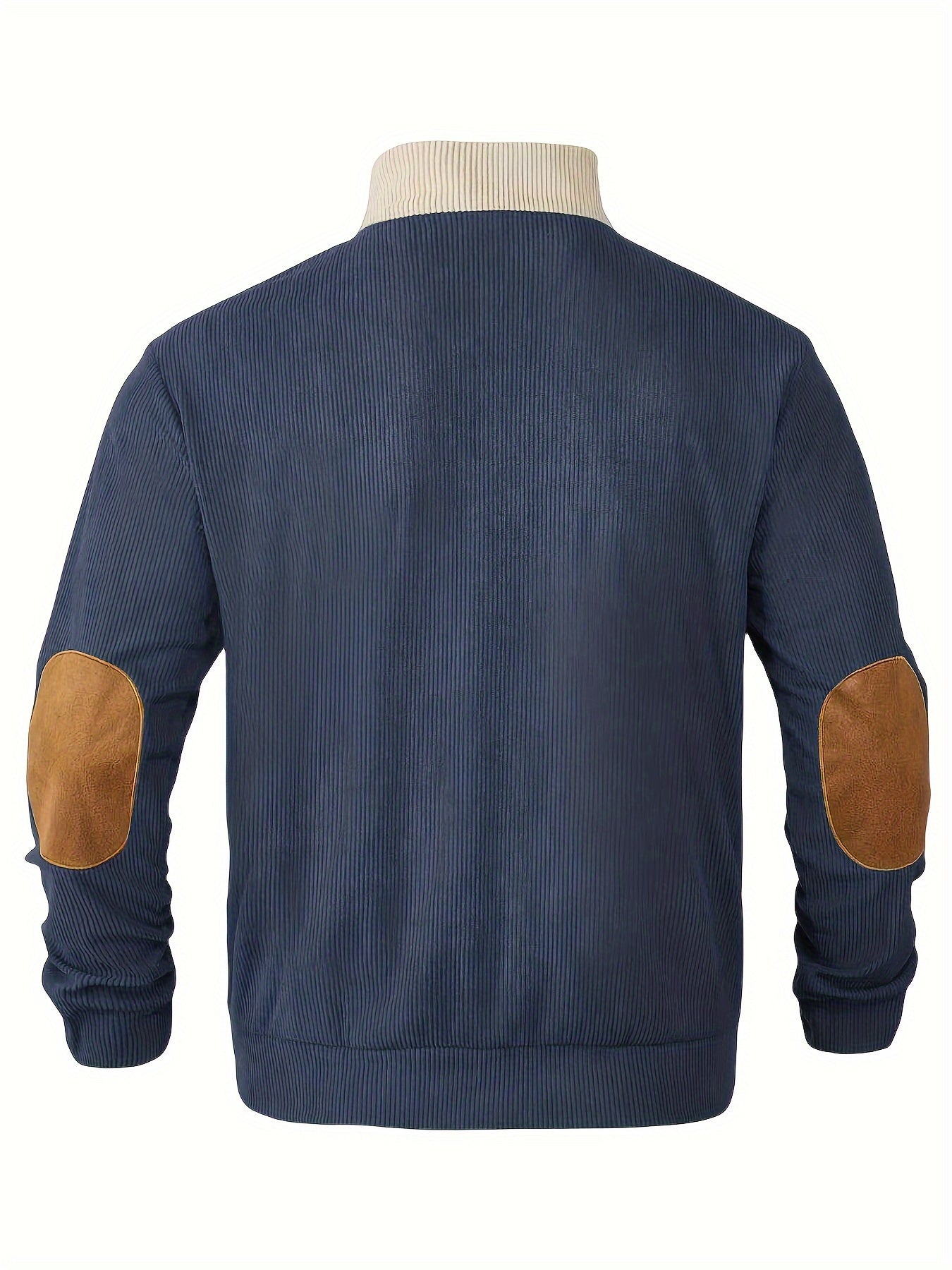 Strickpullover Stehkragen | Knopfleiste Langarm
