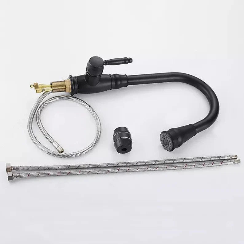 Versenkbare Küchenarmatur Küchenarmatur mit Schwenkarm | Einhebelmischer für Küche