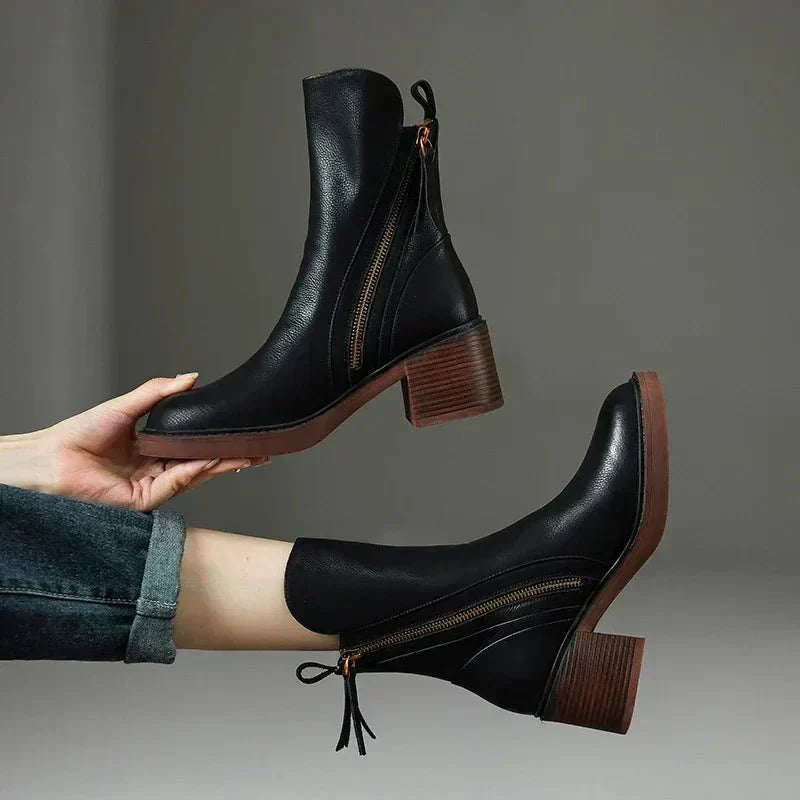 Stiefeletten | Klassisches Design mit Blockabsatz