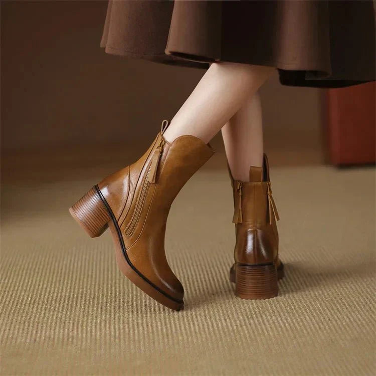 Stiefeletten | Klassisches Design mit Blockabsatz