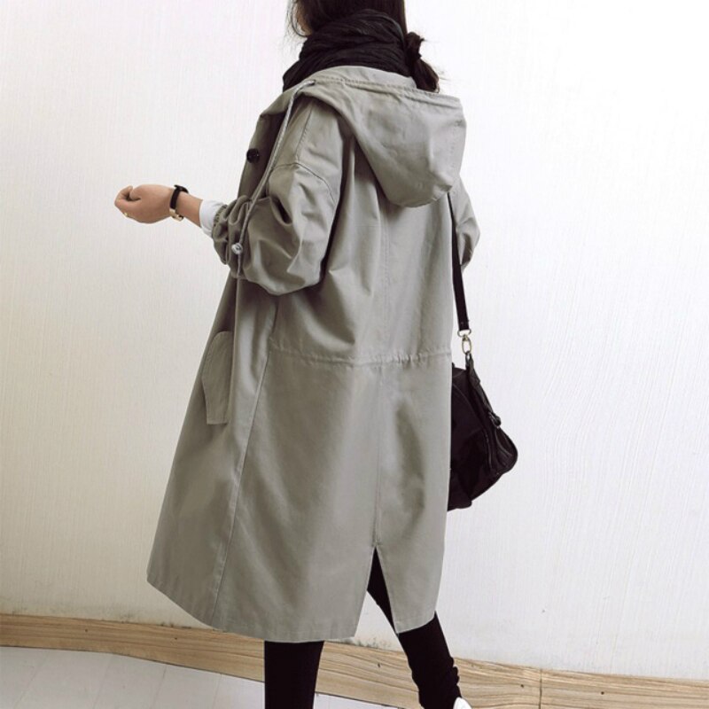Trenchcoat - Weiter Schnitt mit Knopfleiste