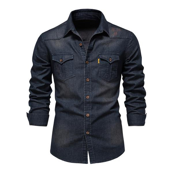 Jeanshemd Langarm | Brusttaschen