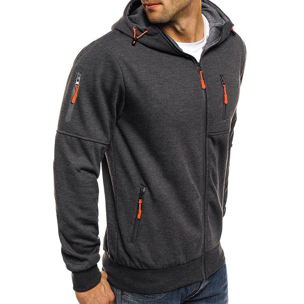 Kapuzensweatshirt Mit Reißverschluss - Sportlicher Hoodie Stil