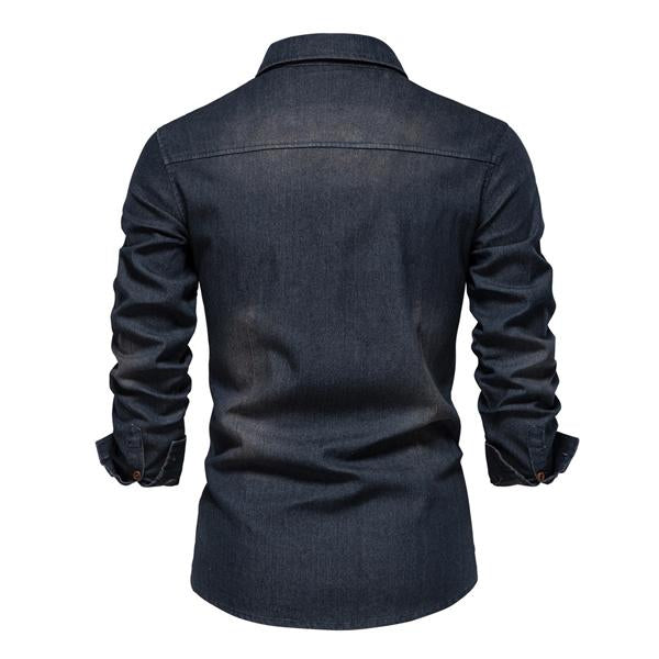 Jeanshemd Langarm | Brusttaschen
