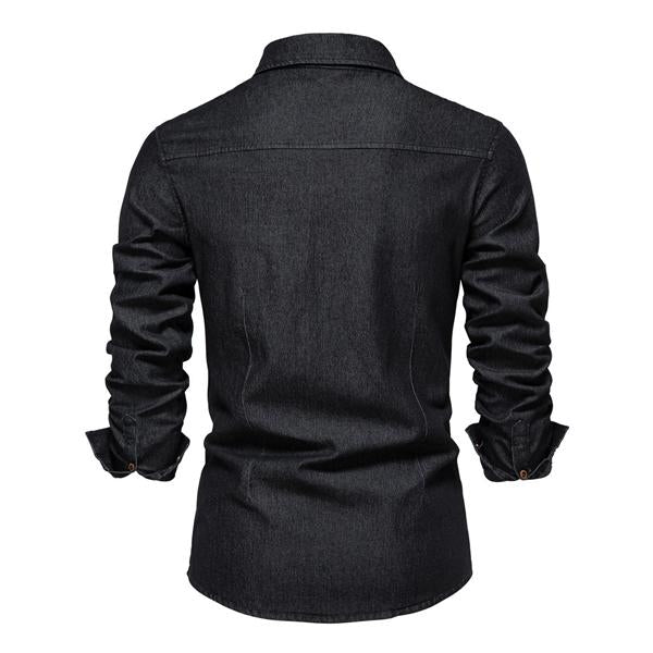 Jeanshemd Langarm | Brusttaschen