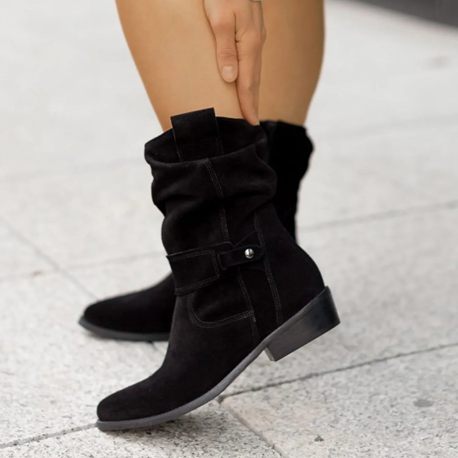 Freizeit Stiefeletten - Weicher Schaft mit Schlupfform