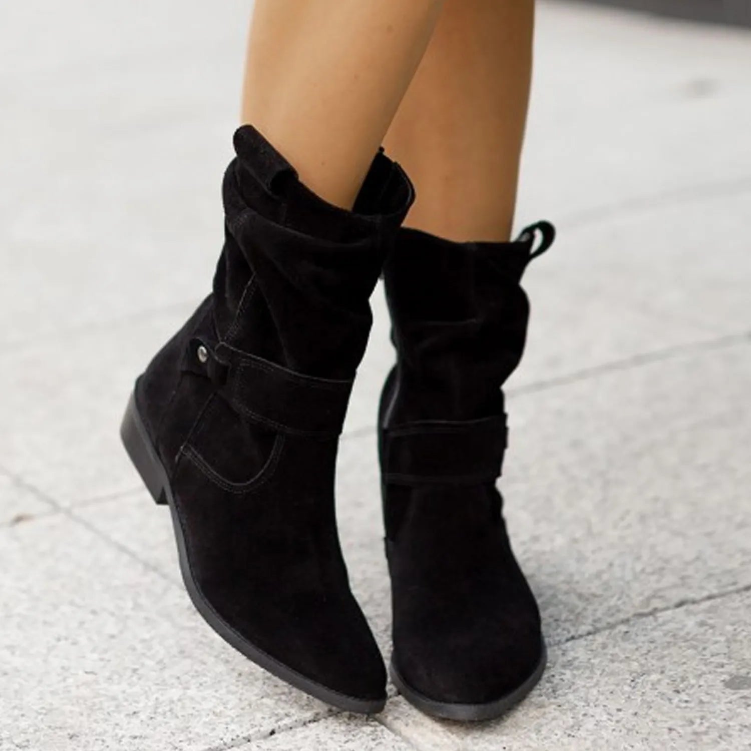 Freizeit Stiefeletten - Weicher Schaft mit Schlupfform