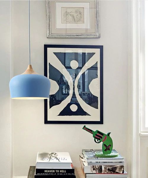 Moderne Hängelampe Schirm | Pendelleuchte Stimmungsvolles Licht über dem Tisch