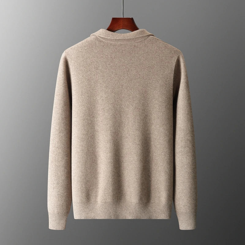 Strickjacke mit Reißverschluss - Gerader Schnitt und Kragen
