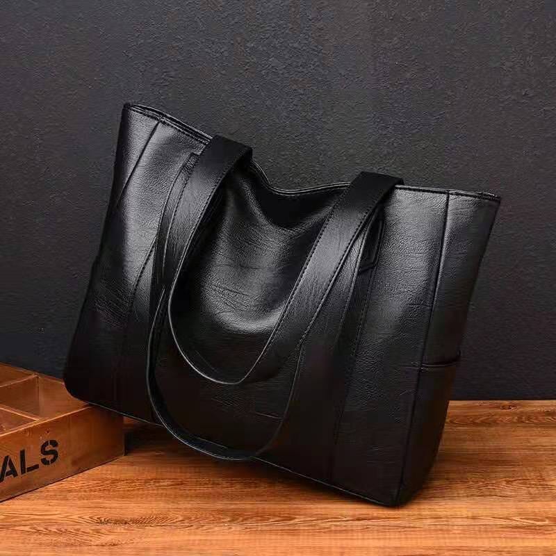 Shopper Tasche - Klassisches Design Mit Seitentaschen