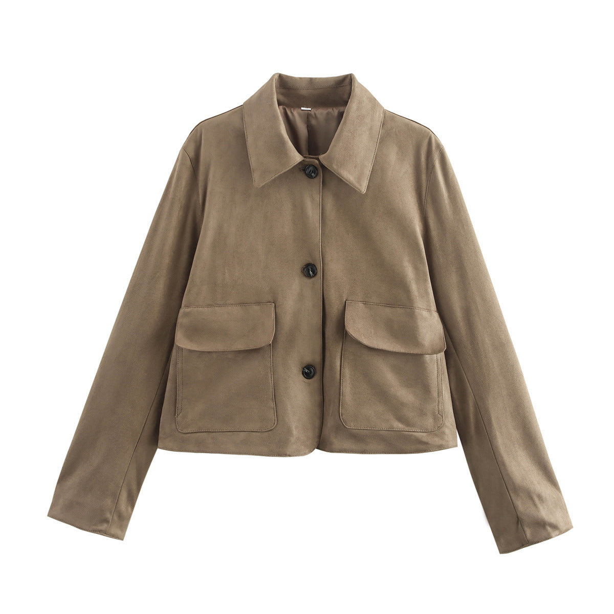 Kurzjacke mit Knöpfen - Gerader Schnitt mit Taschen